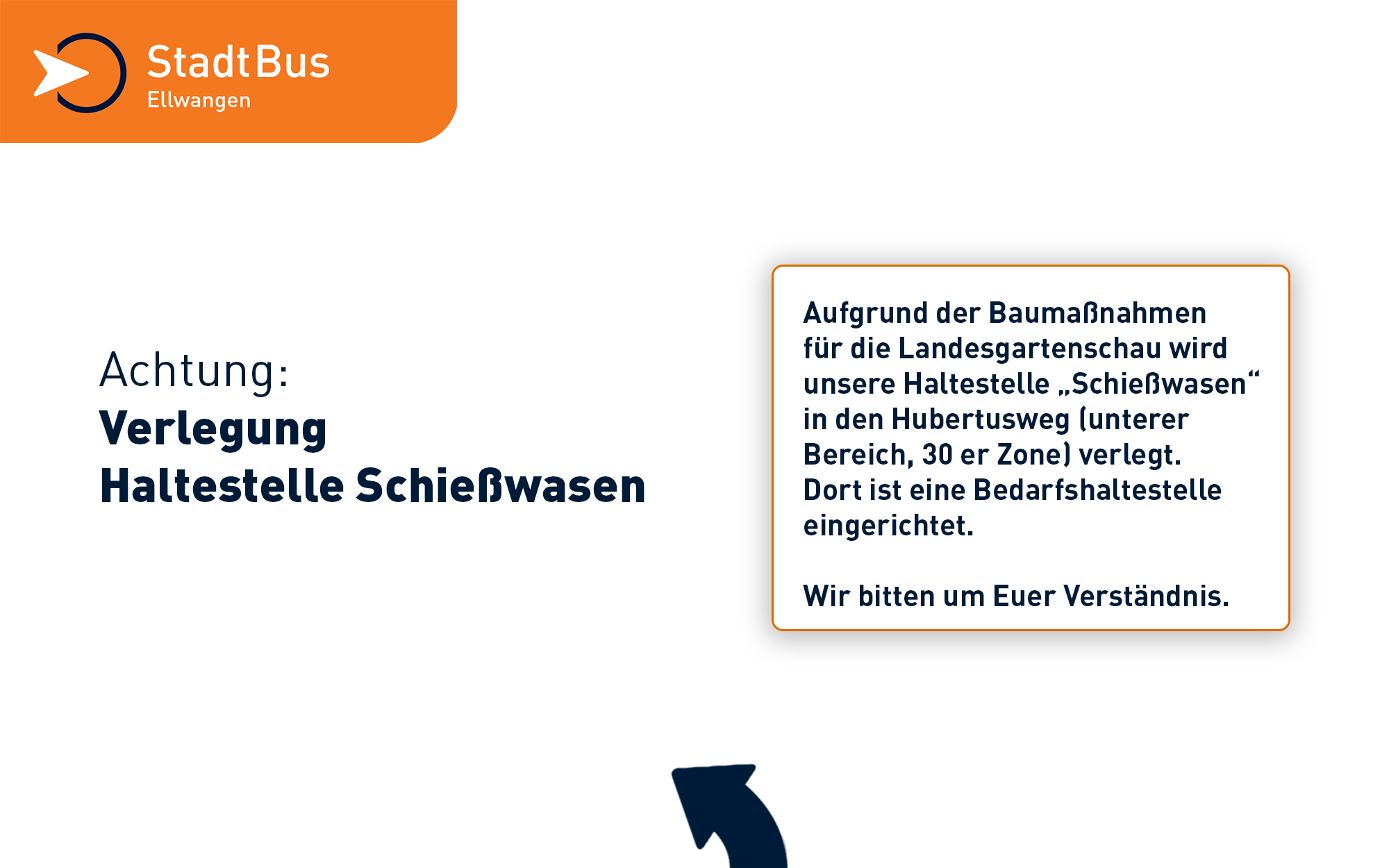 Verlegung Haltestelle Schießwasen