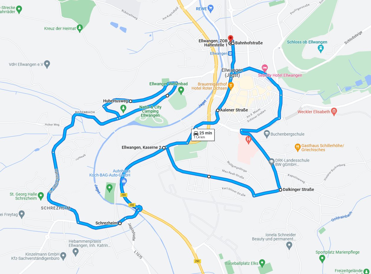 Vollsperrung der Haller Straße