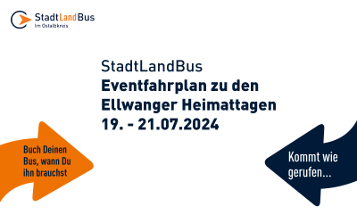 Eventfahrplan zu den Ellwanger Heimattagen