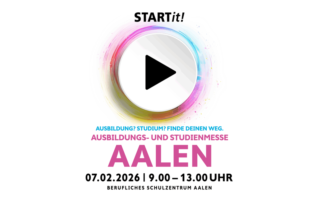 Wir sind bei der STARTit-Messe in Aalen dabei!