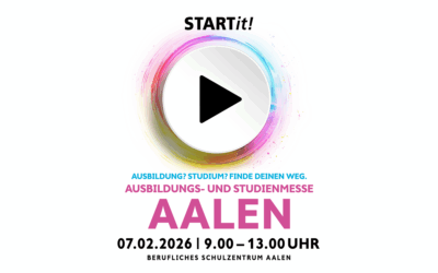 Wir sind bei der STARTit-Messe in Aalen dabei!