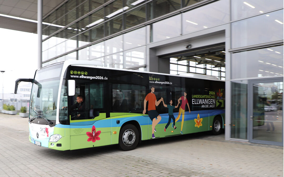 Mit dem Shuttlebus bequem zur Landesgartenschau